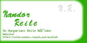 nandor reile business card